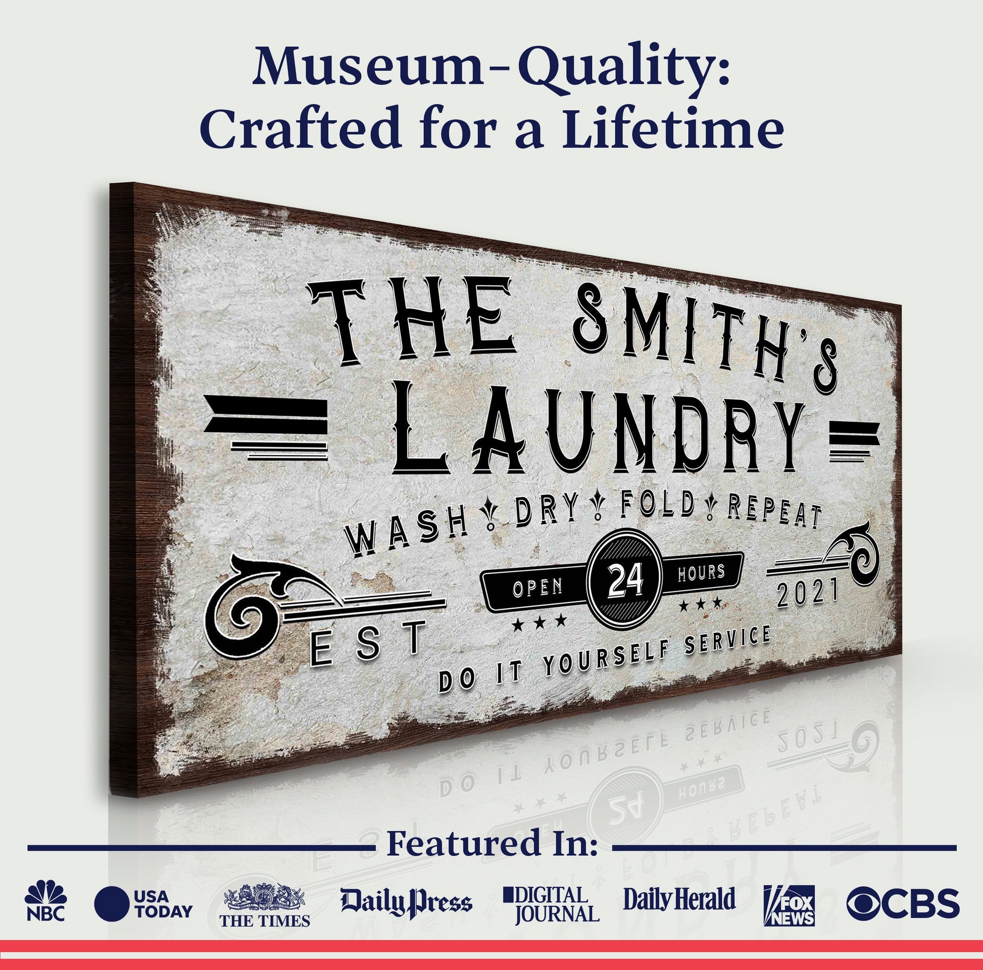 Personalized Laundry Room Sign