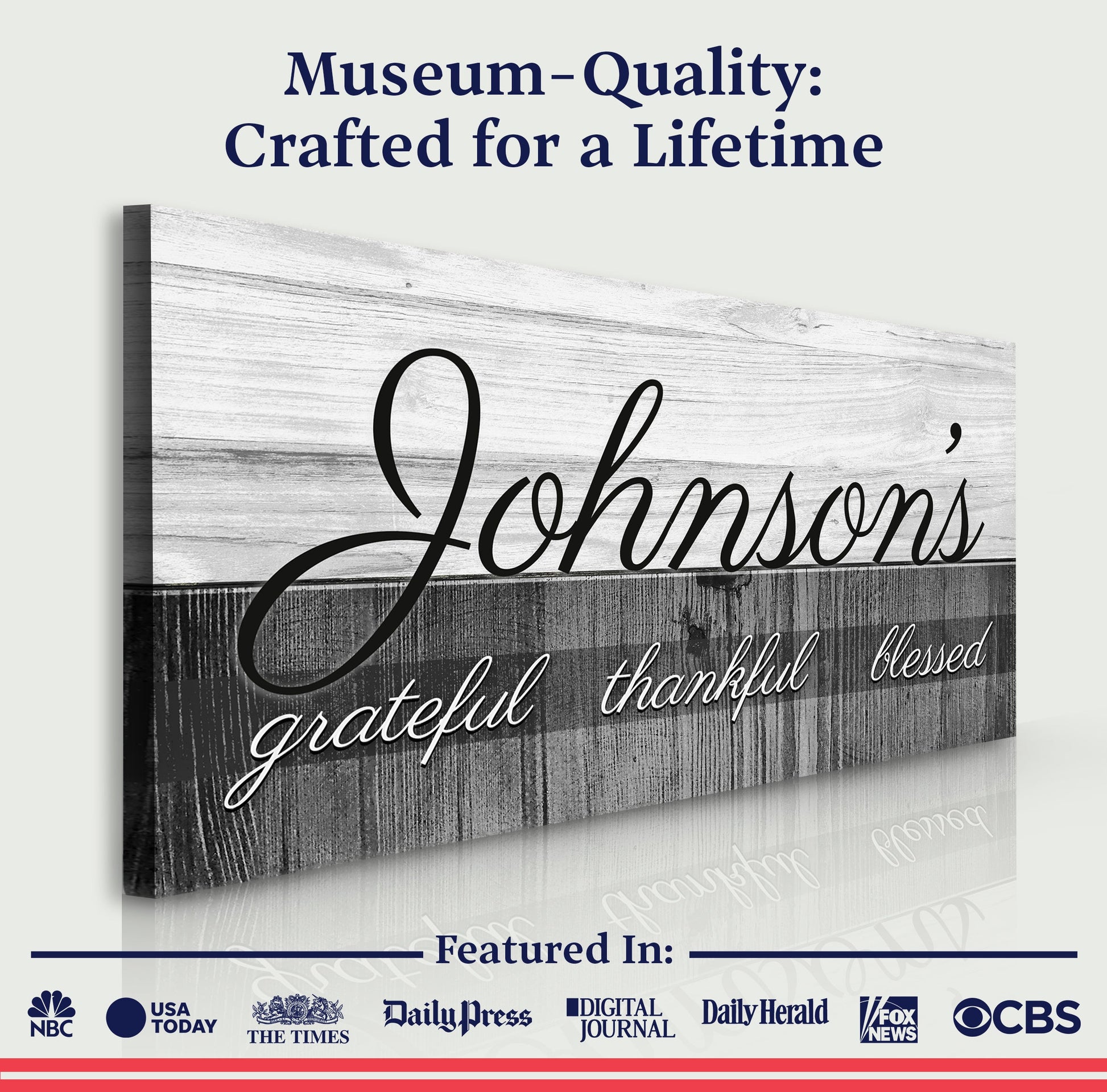 Family Grateful Sign