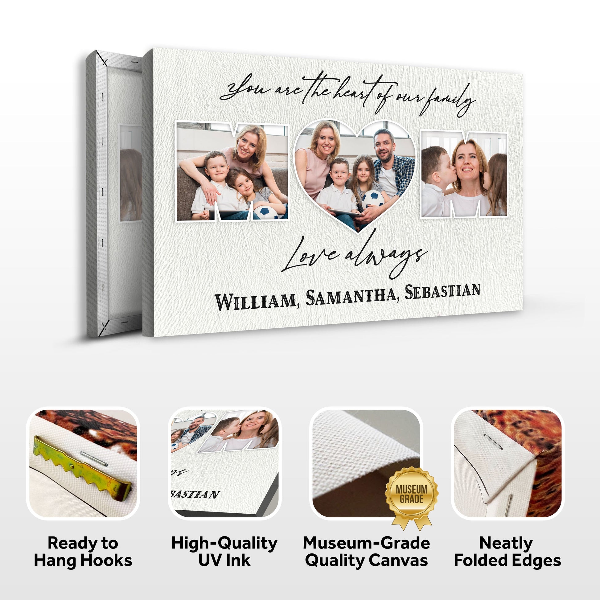 Mother's Day Sign You Are The Heart Of The Family