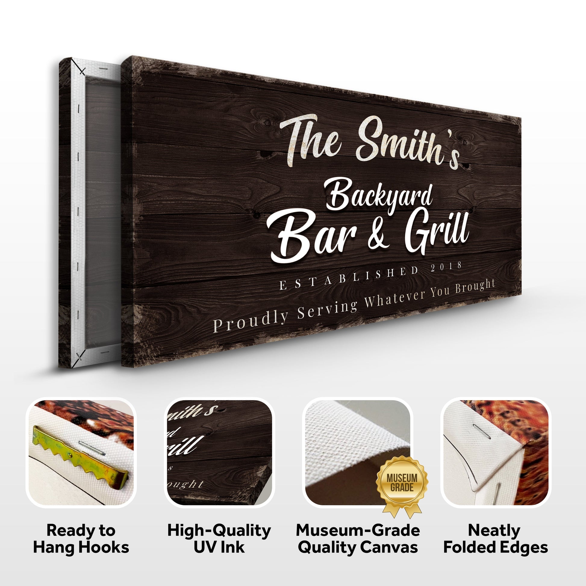 Backyard Bar & Grill Sign XV