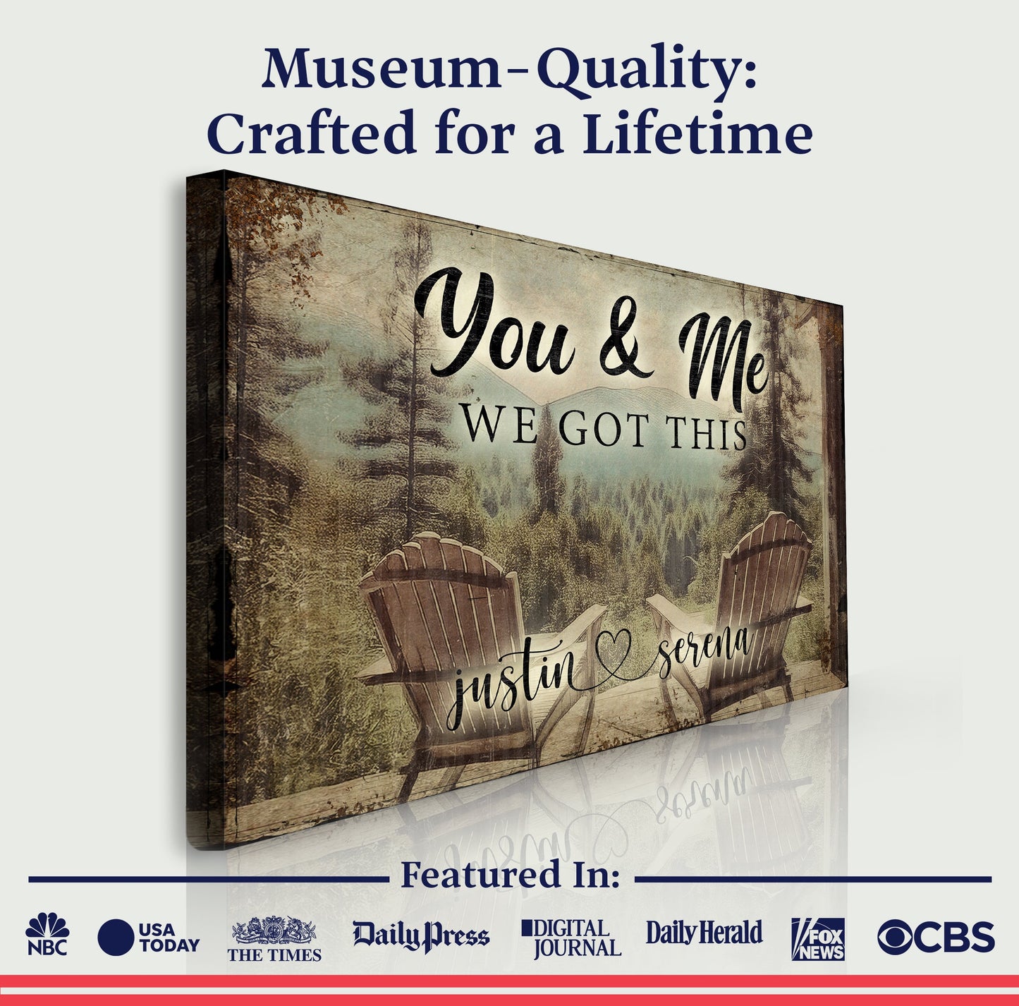 Cabin Forest Themed We Got This Couple Sign