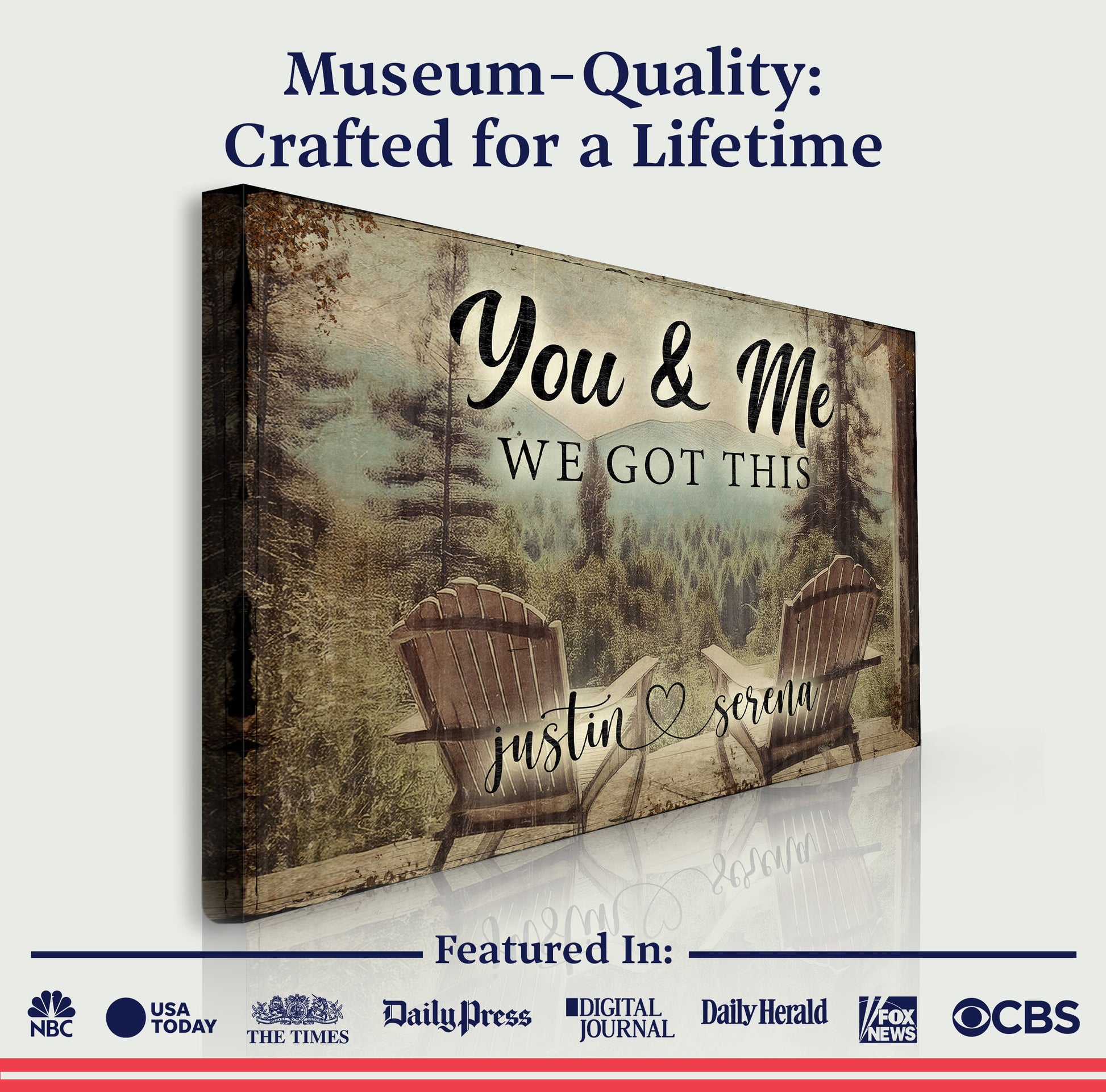 Cabin Forest Themed We Got This Couple Sign