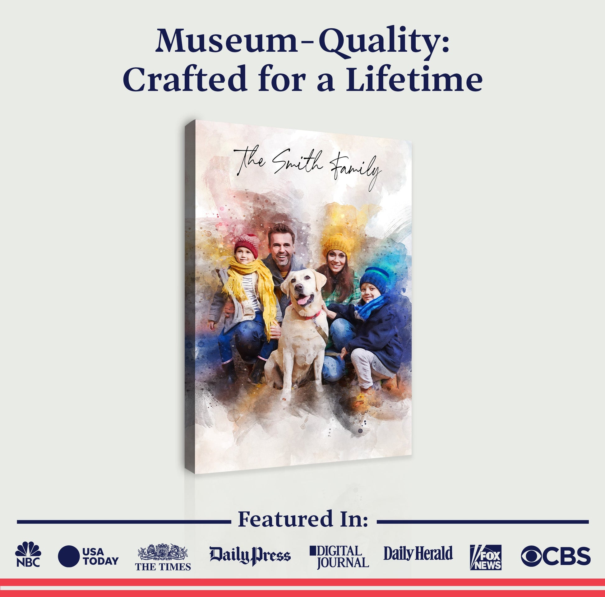 Custom Family Watercolor Portrait II