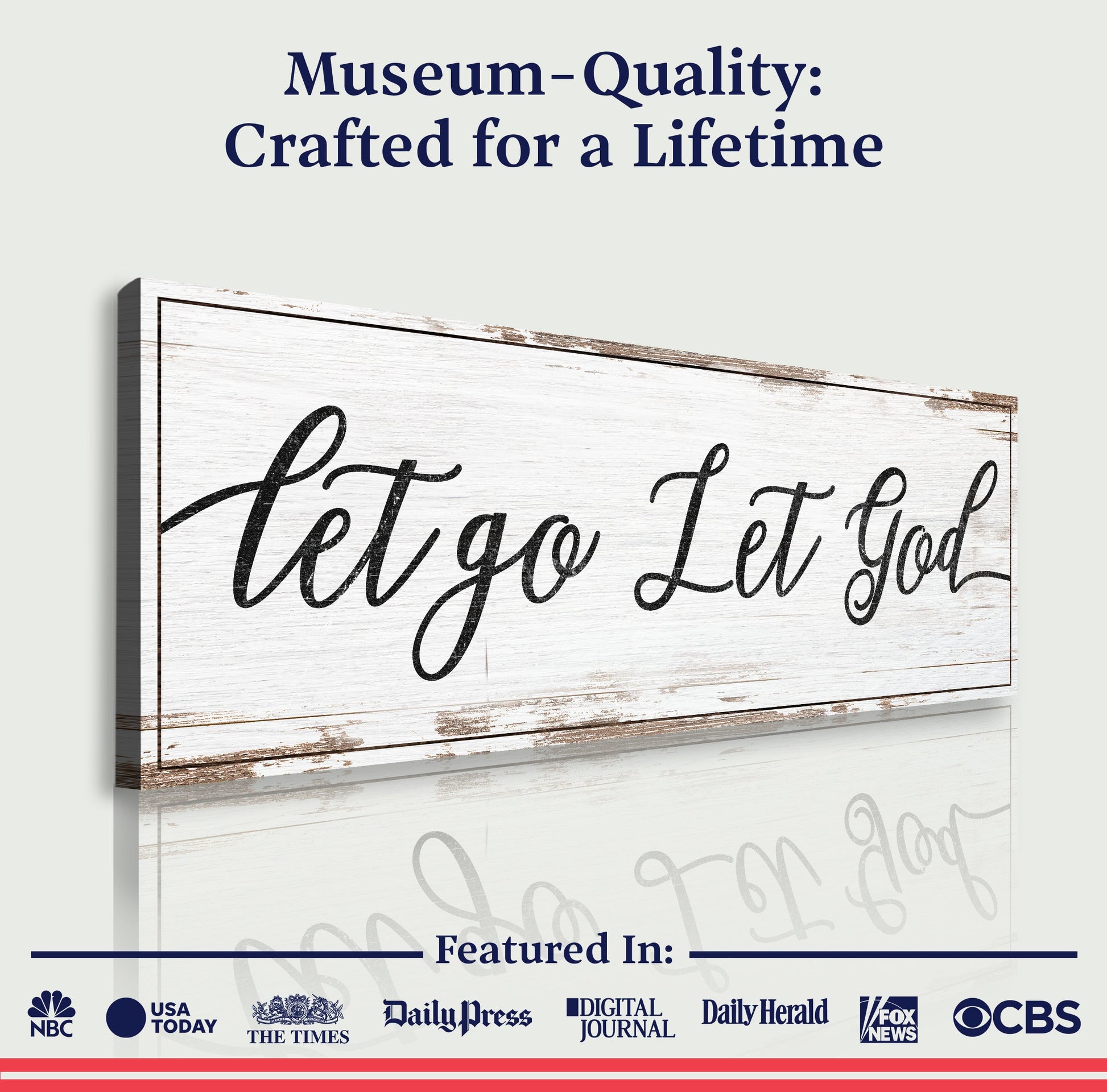 Let Go Let God Faith Sign IV