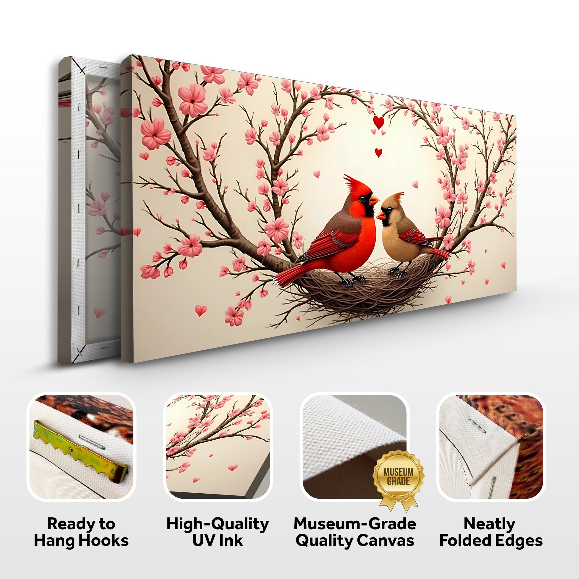 3D Cardinals Wall Art II