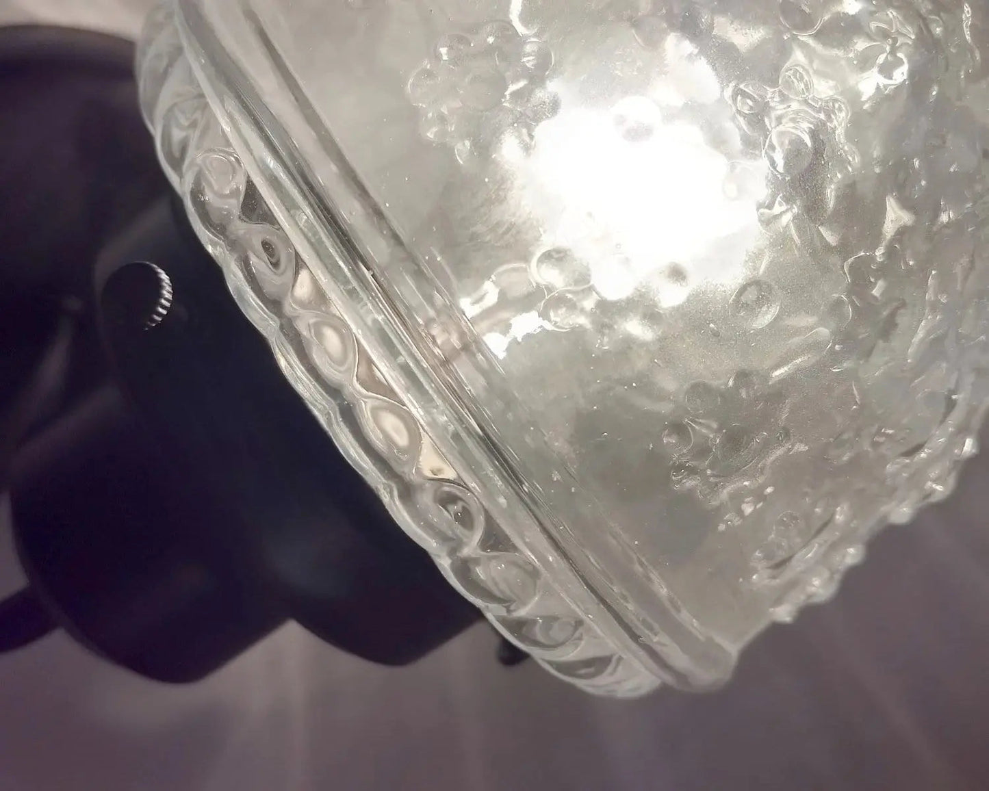 Glass Torch Wall Sconce Light Fixture