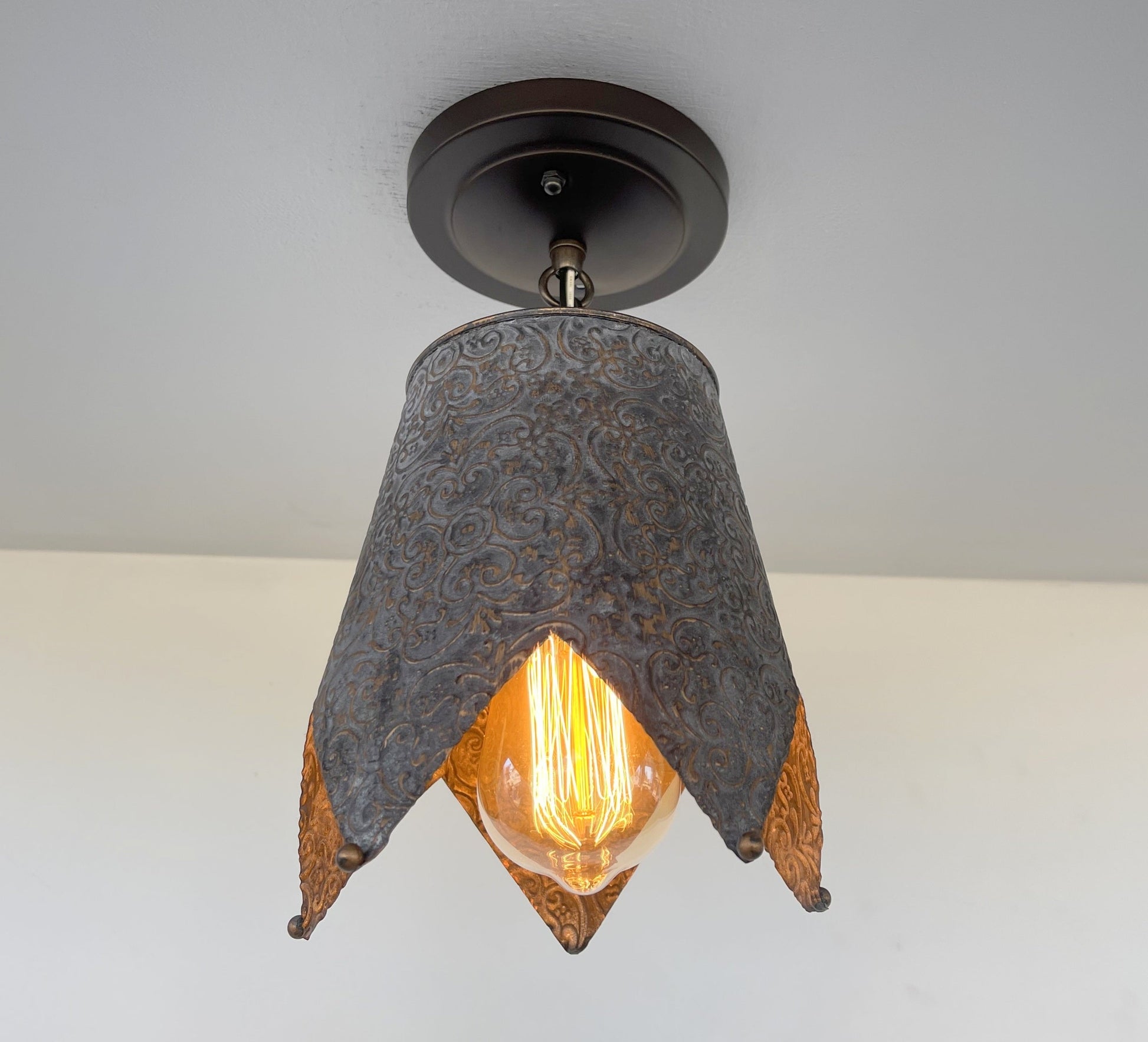 Jubilant FARMHOUSE BARN Ornate Ceiling Light