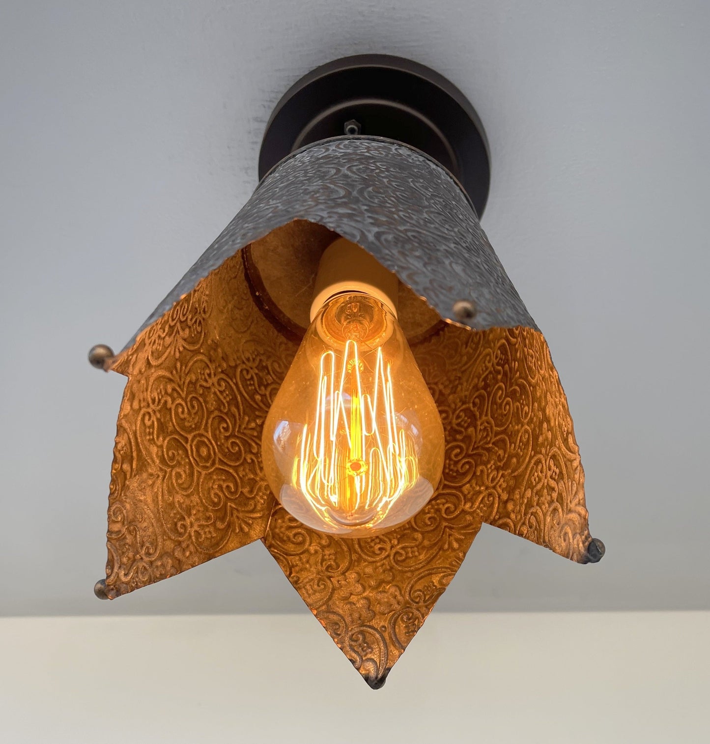 Jubilant FARMHOUSE BARN Ornate Ceiling Light