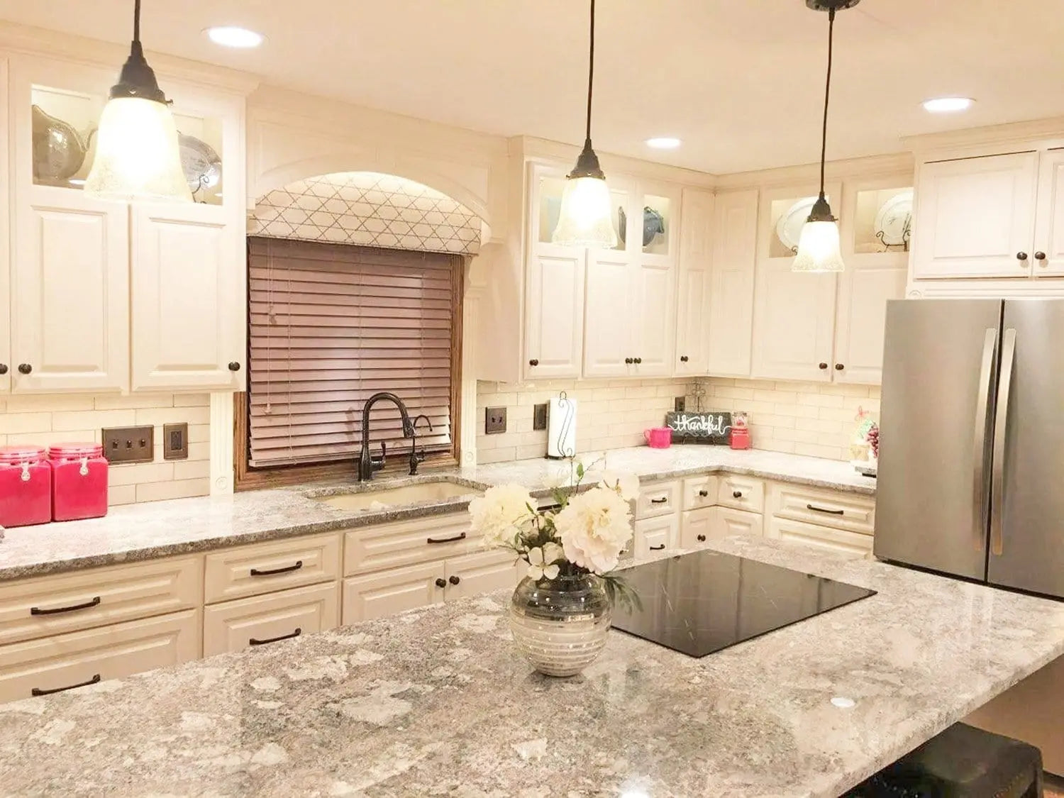 Clear Seeded Shade Glass Pendant Light