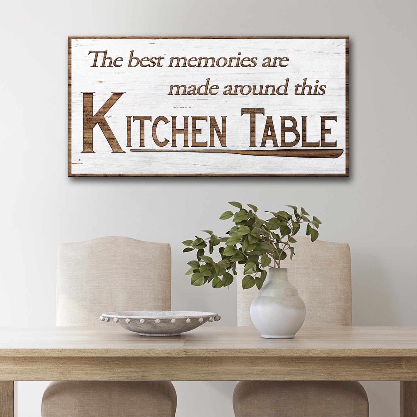 Kitchen Table Wall Art Sign