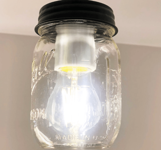 LED Edison Style 6 watt Light Bulb for Mason Jar Lighting - 60 watts Equivalent