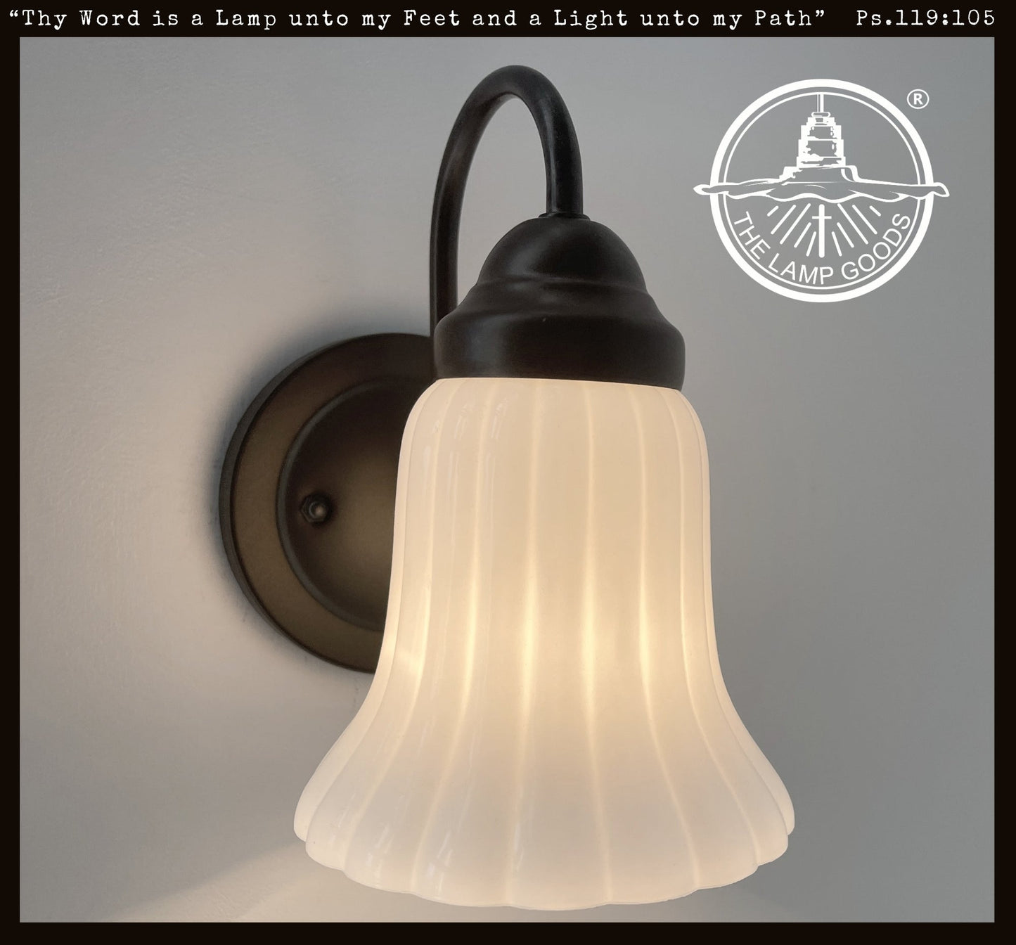 Fluted Milk Glass Wall Sconce