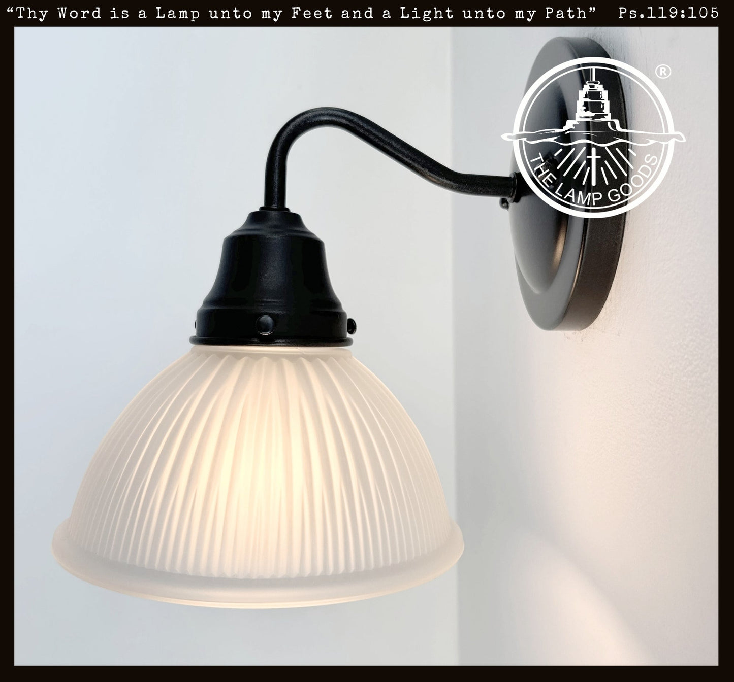 Frosted Glass Factory Holophane Wall Sconce Light Fixture