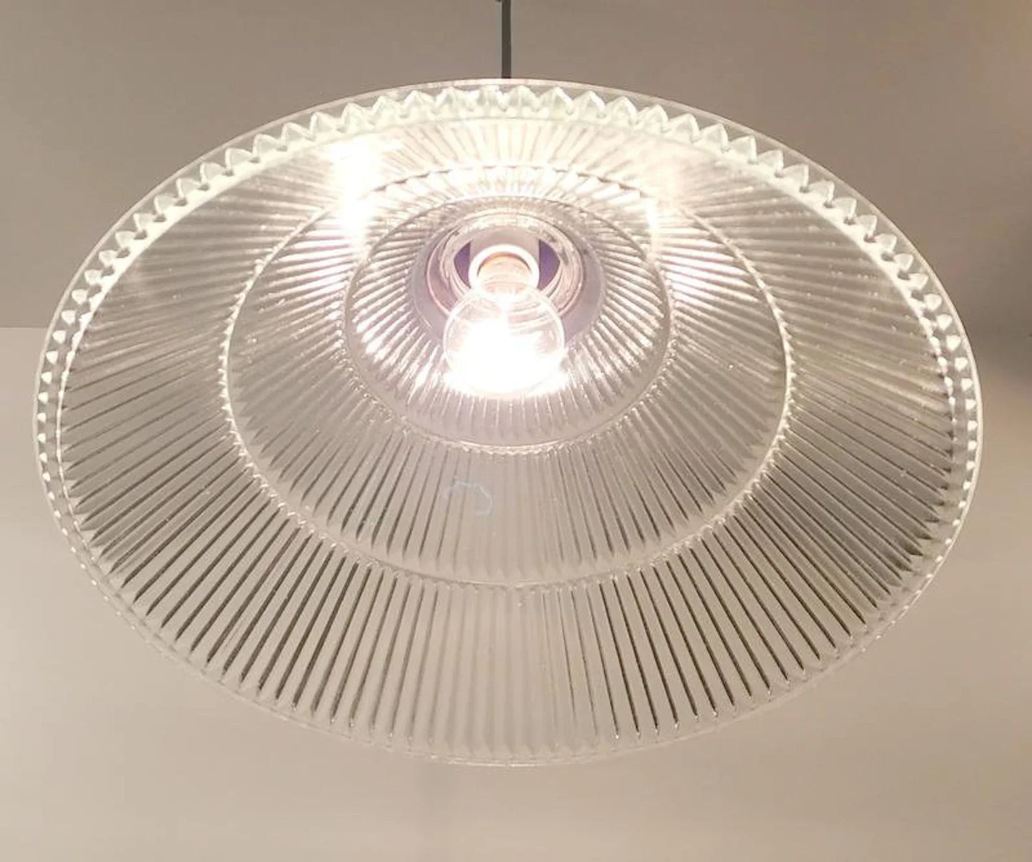 Very Large 1960's Vintage Holophane Chandelier Light