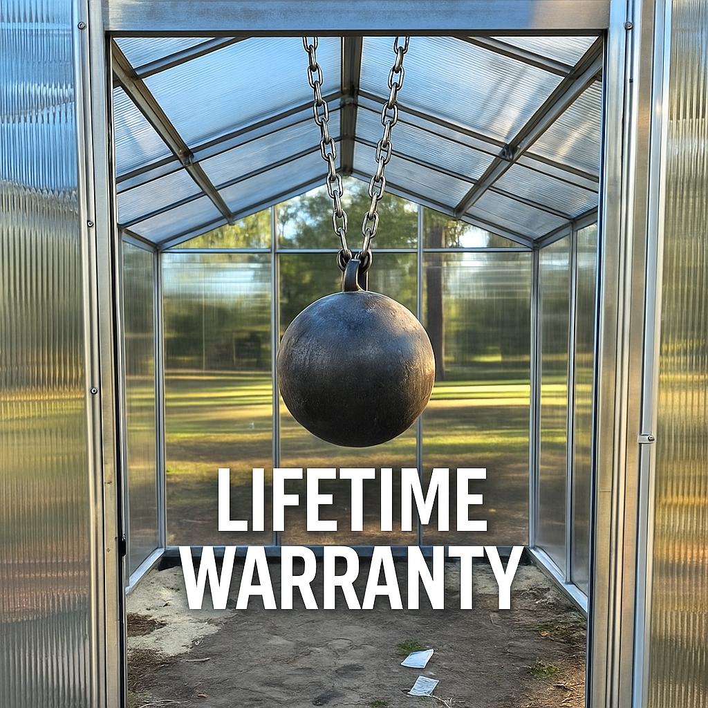 Lifetime Warranty on our Glass Sunrooms 