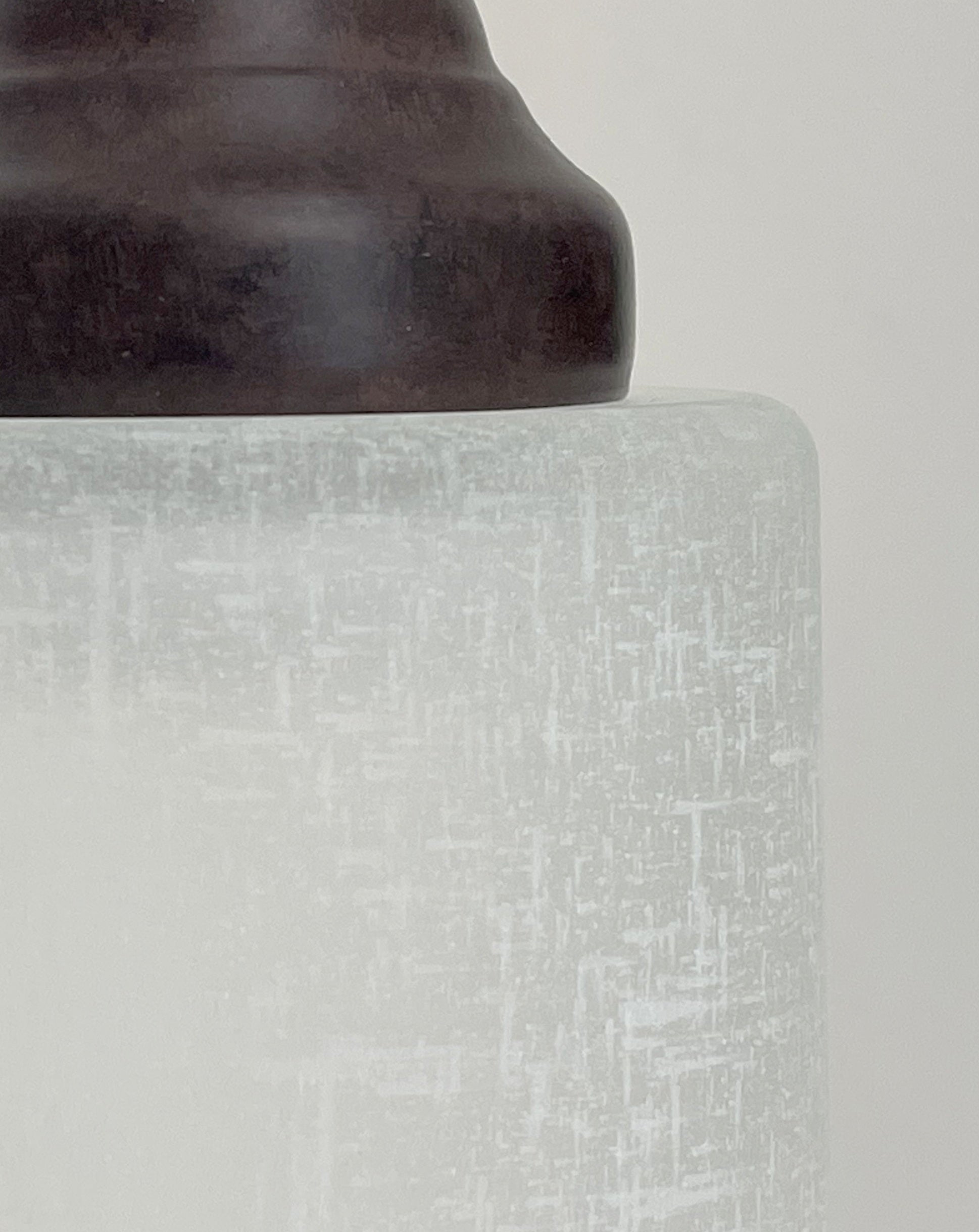 Modern Farmhouse Linen & Clear Glass Wall Sconce Lighting