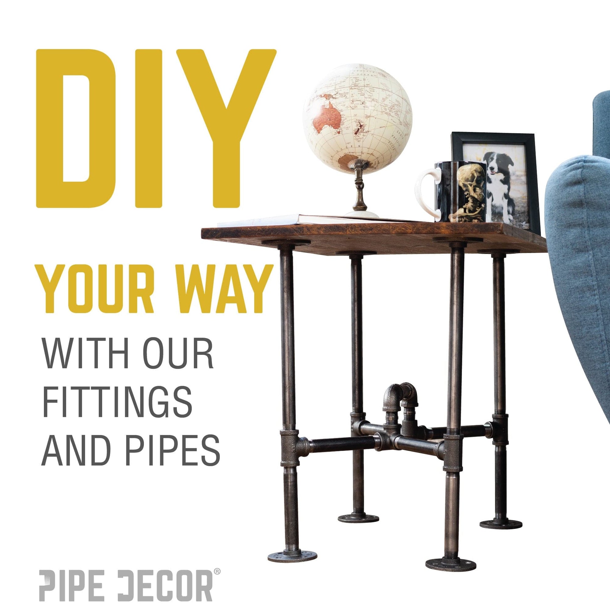 1 1/2 in. Black Merchant Coupling