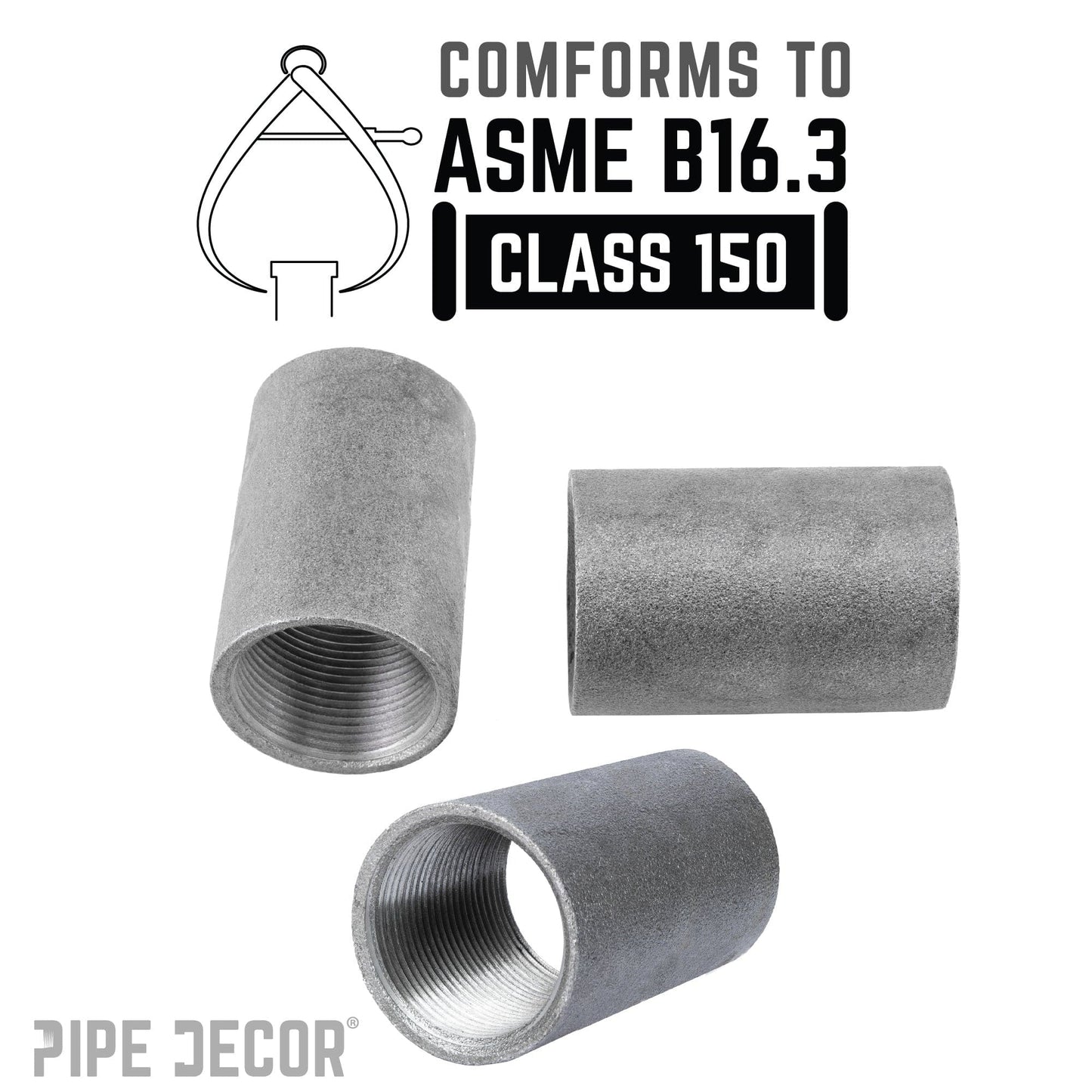 1/4 in. Black Merchant Coupling