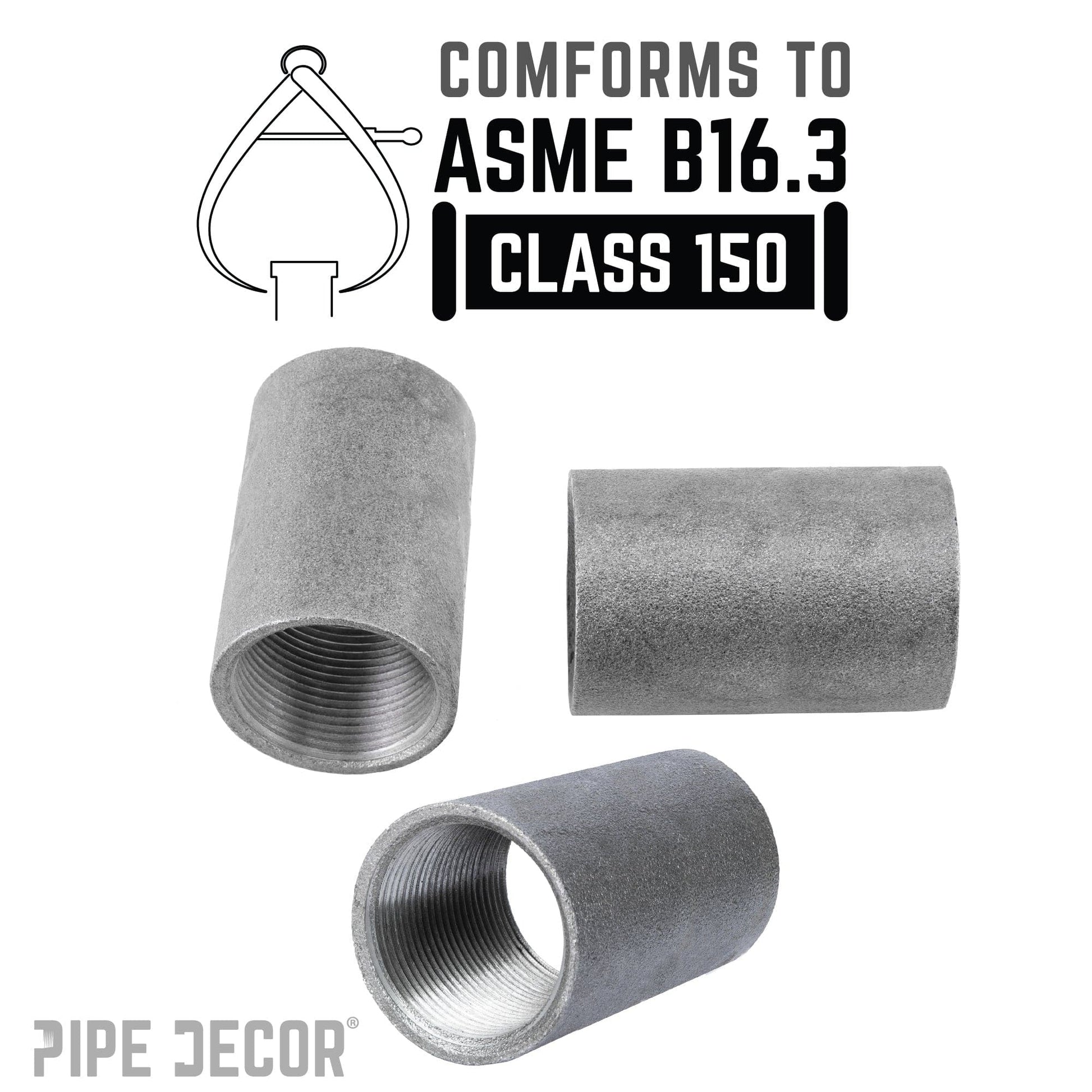 1/4 in. Black Merchant Coupling