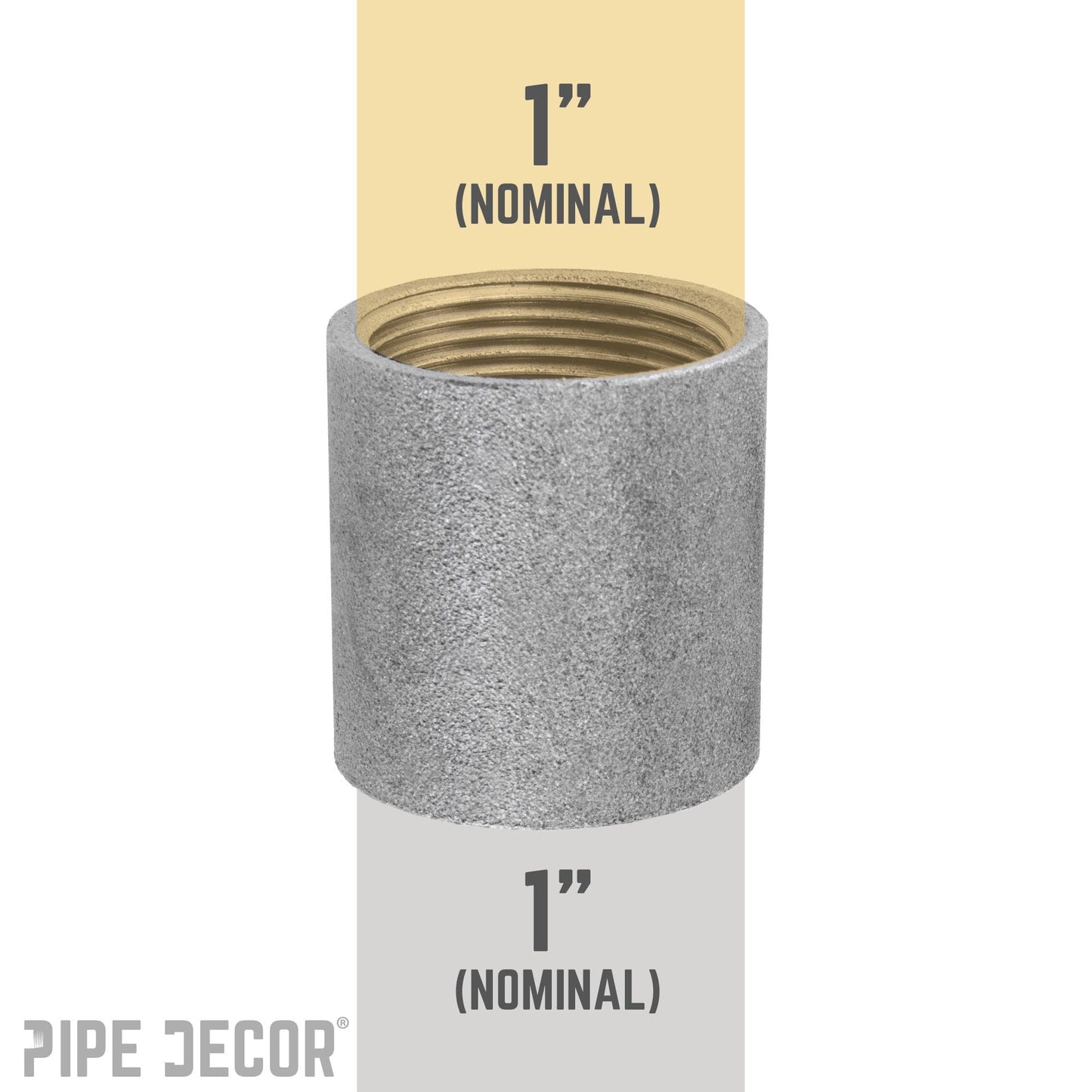 1 in. Black Merchant Coupling
