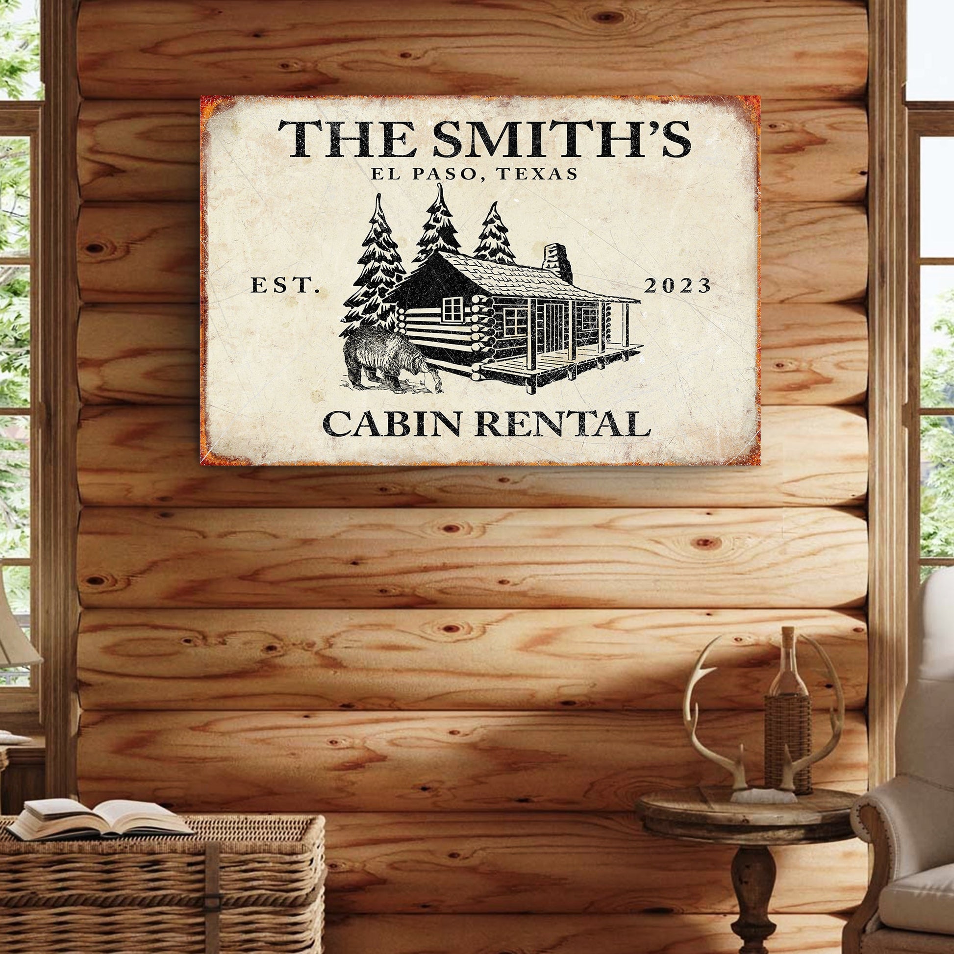Bear Cabin Sign II