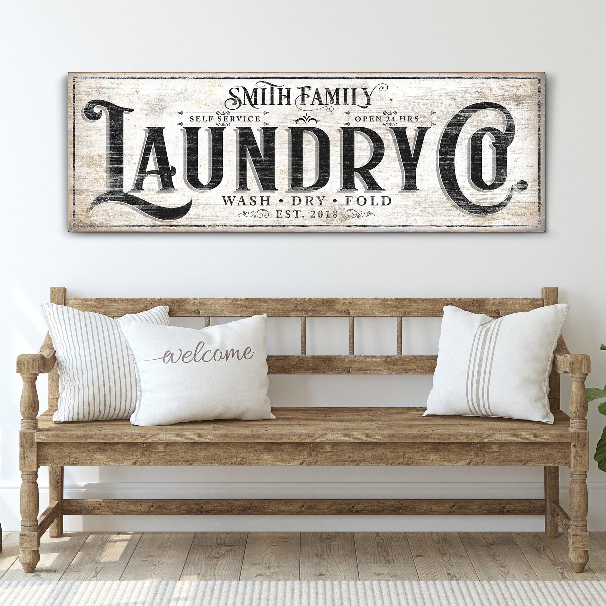 Family Laundry Co Sign