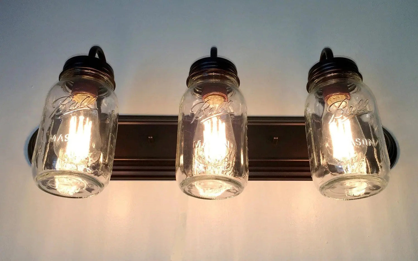 Mason Jar Bathroom Vanity Light