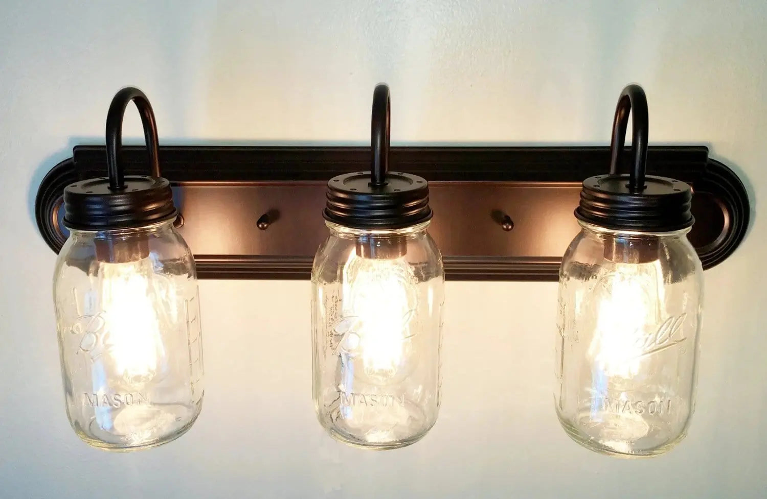 Mason Jar Bathroom Vanity Light