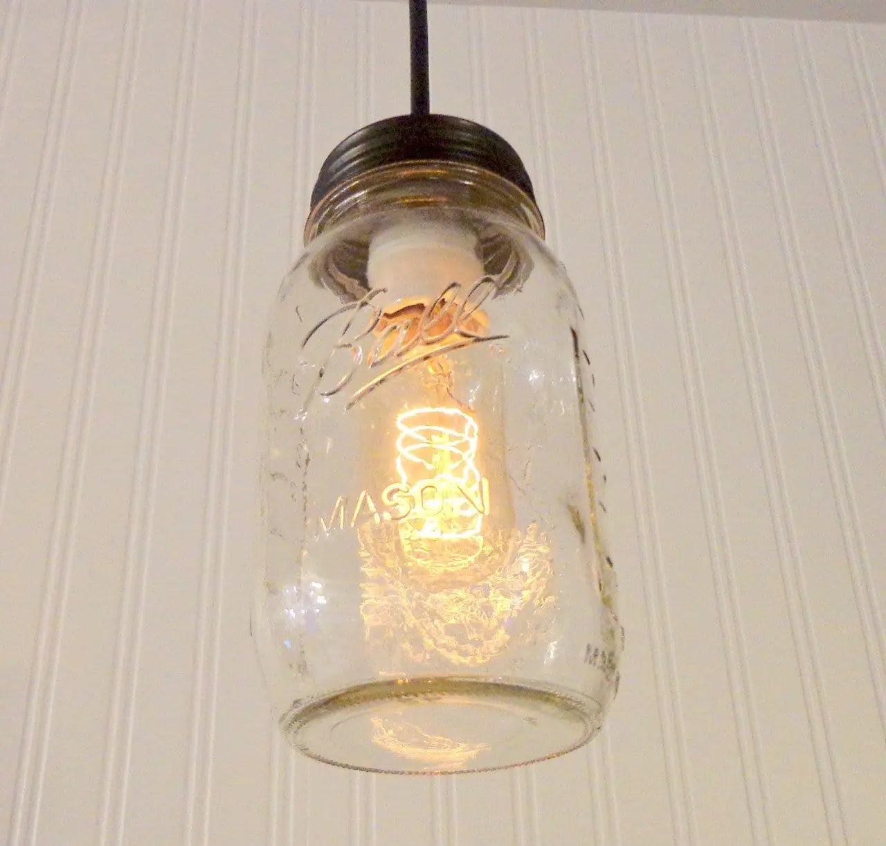 Mason Jar Pendant Light NEW Quart