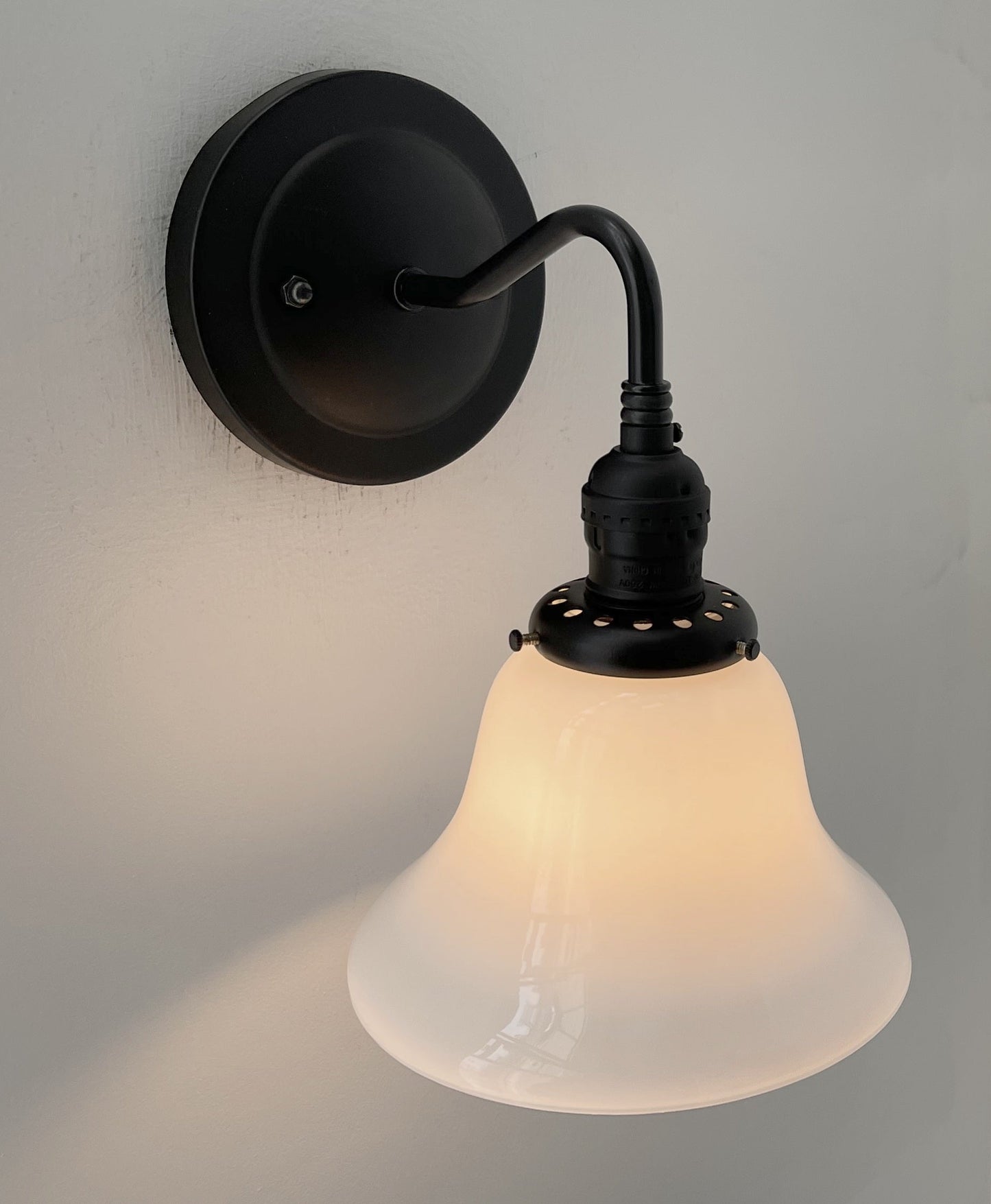 Antique 1930's Milk Glass Wall SCONCE Lighting