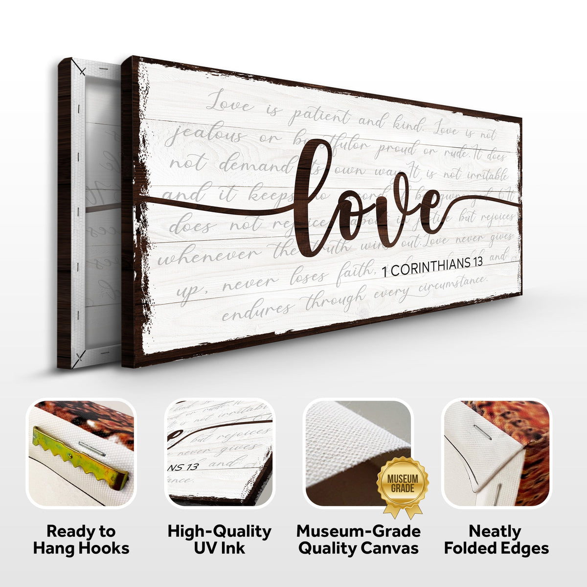 1co13 Sign 1 Corinthians 13 - Love Sign – Metal Sign Barn