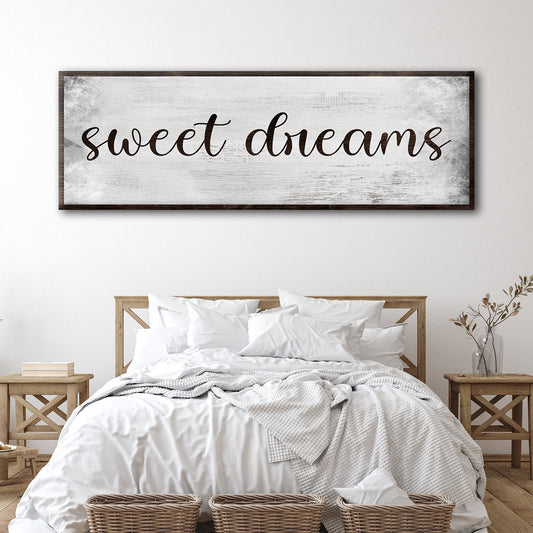 Sweet Dreams Bedroom Grunge Sign