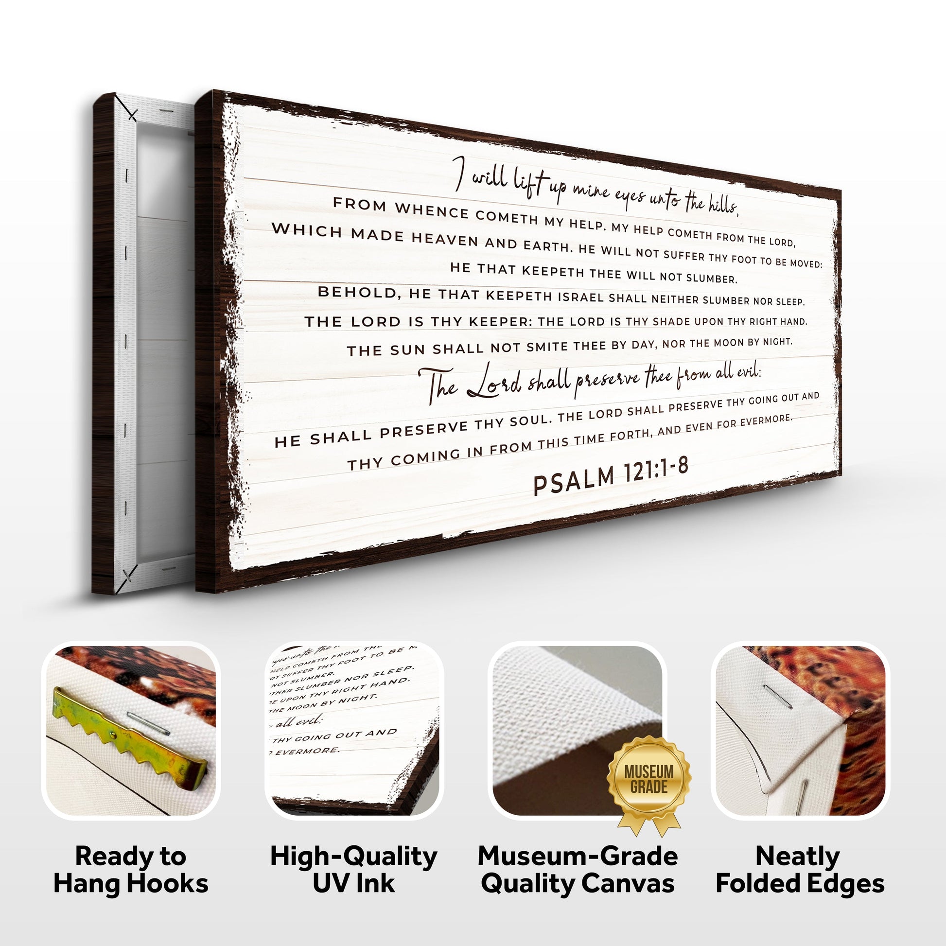 Psalm 121:1-8 - My Help Comes From The Lord Sign – Metal Sign Barn