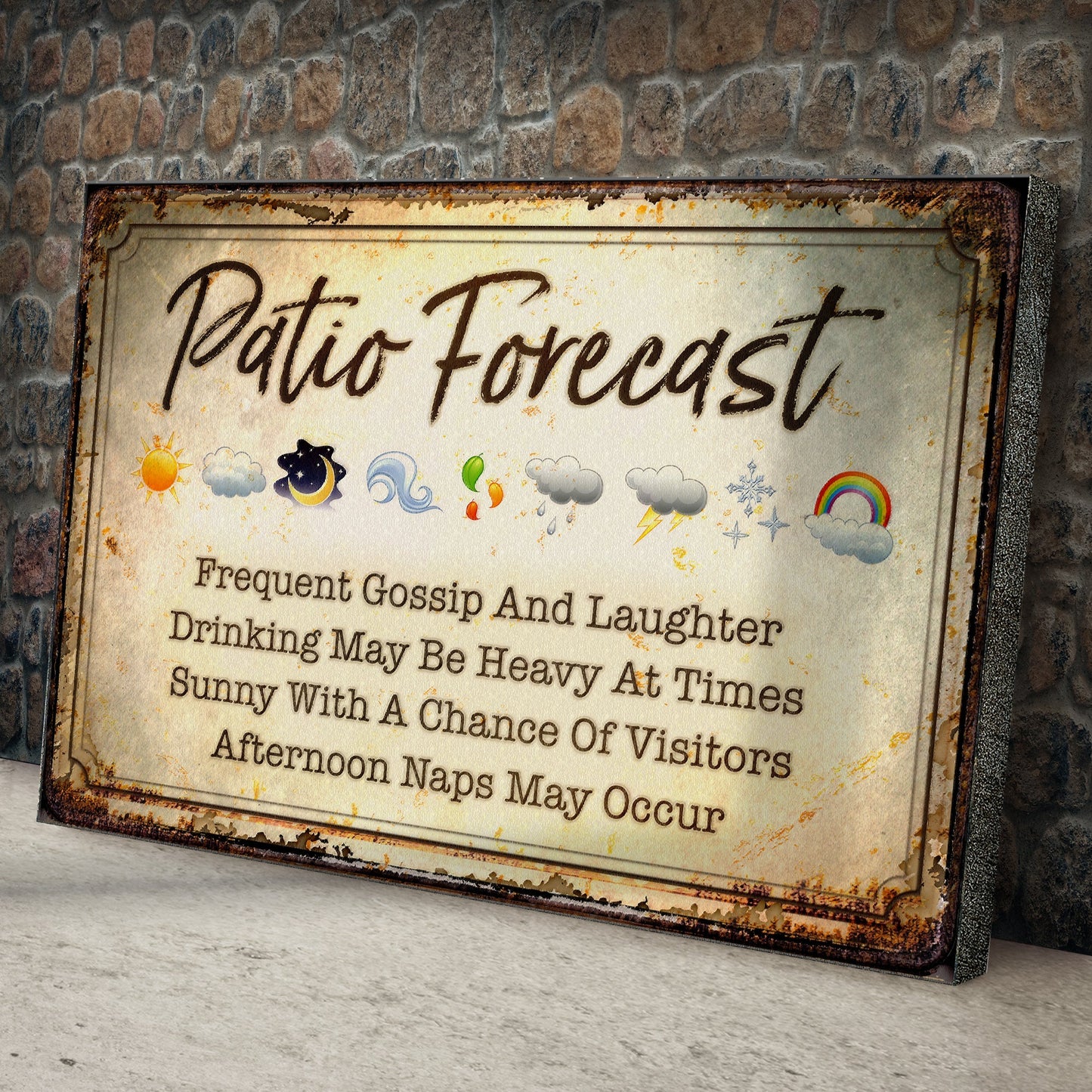 Patio Forecast Sign
