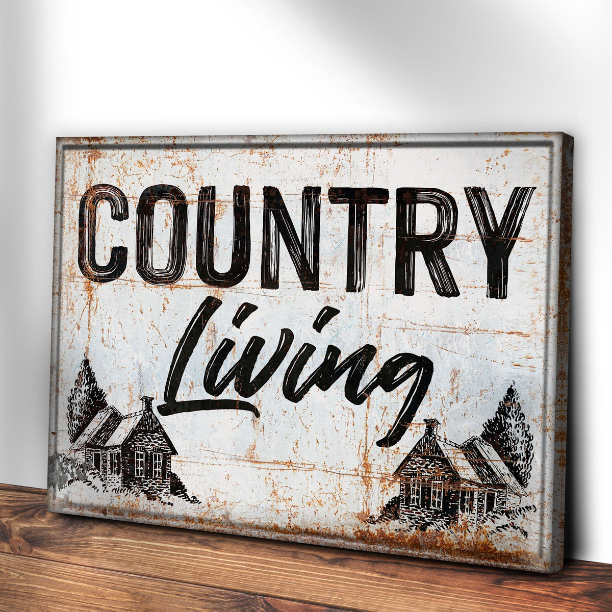 Large Country Sign Country Living Sign – Metal Sign Barn
