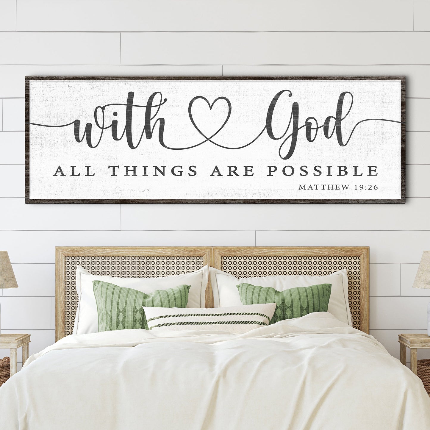 With God All Things Possible Faith Sign IV