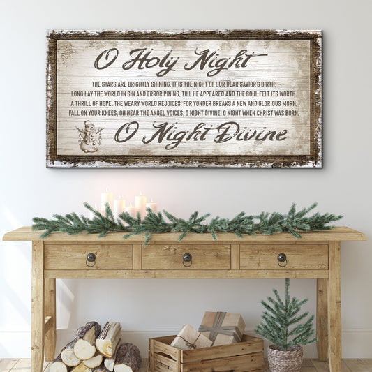 O Holy Night Christmas Sign