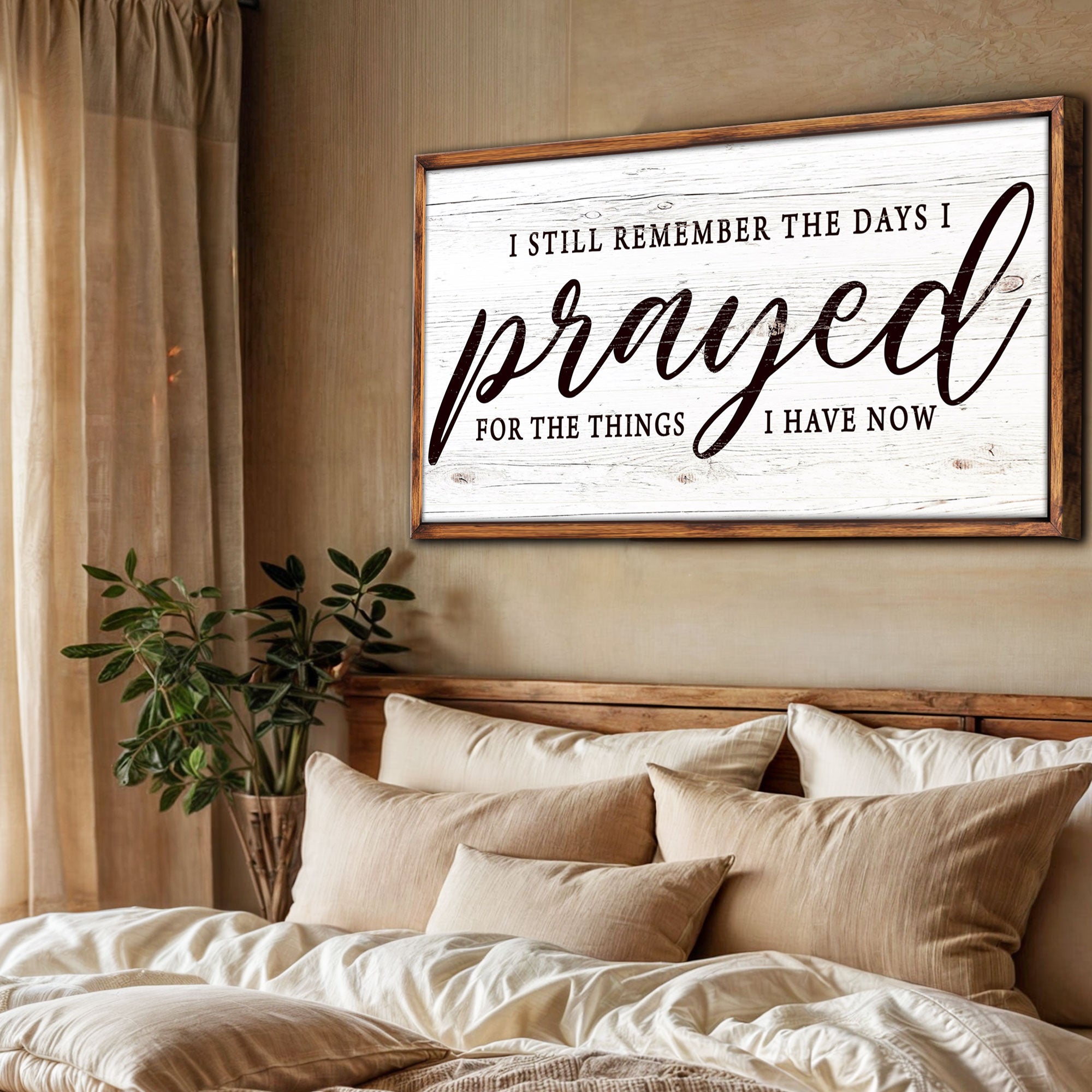 I Still Remember The Days I Prayed Faith Sign III – Metal Sign Barn