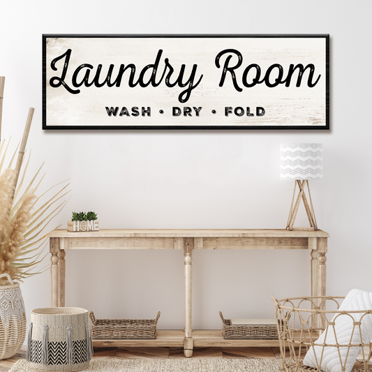 Laundry Room Wash Dry Fold Sign