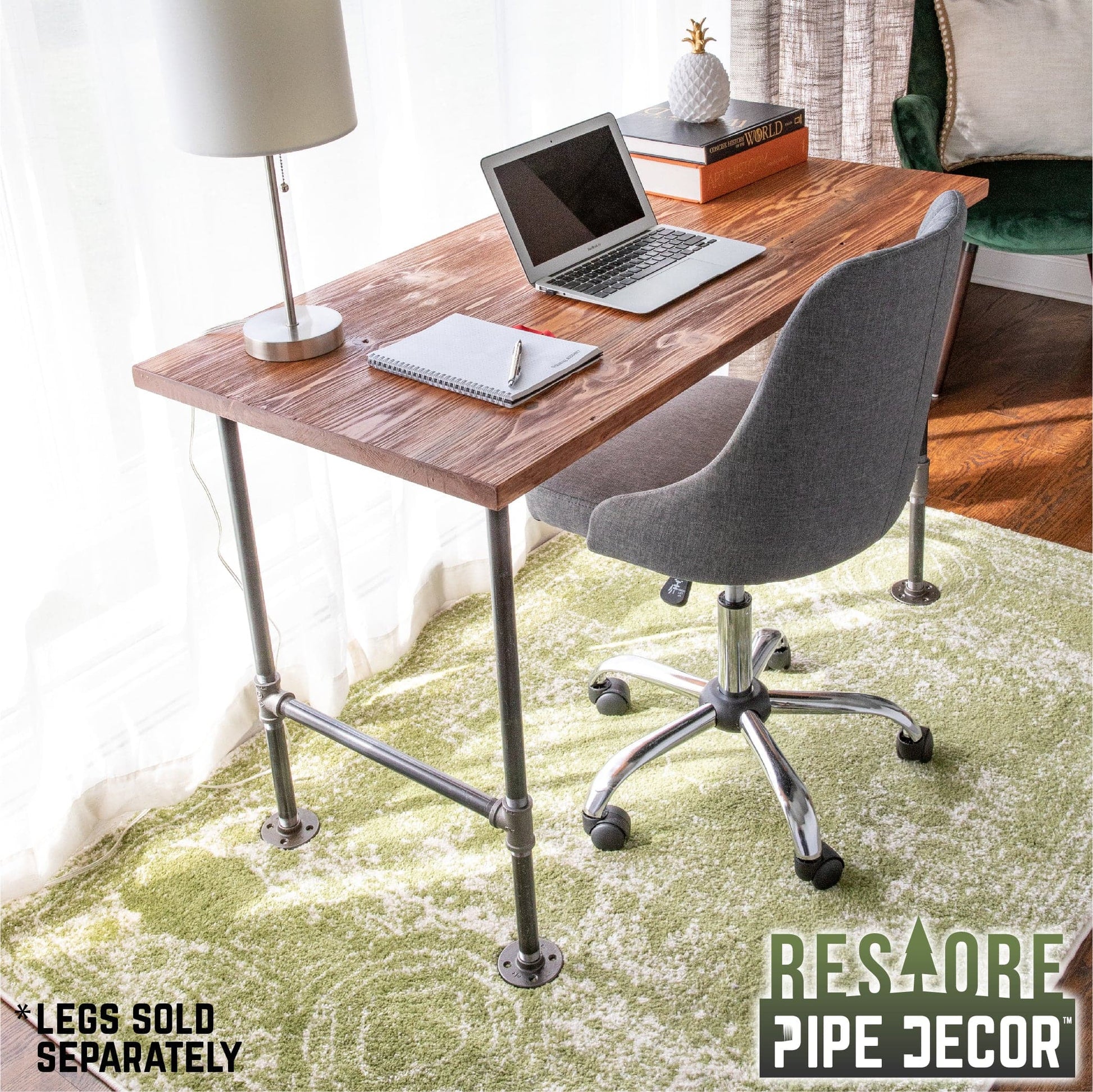 RESTORE Sunset Cedar Solid Wood Desk Tabletop