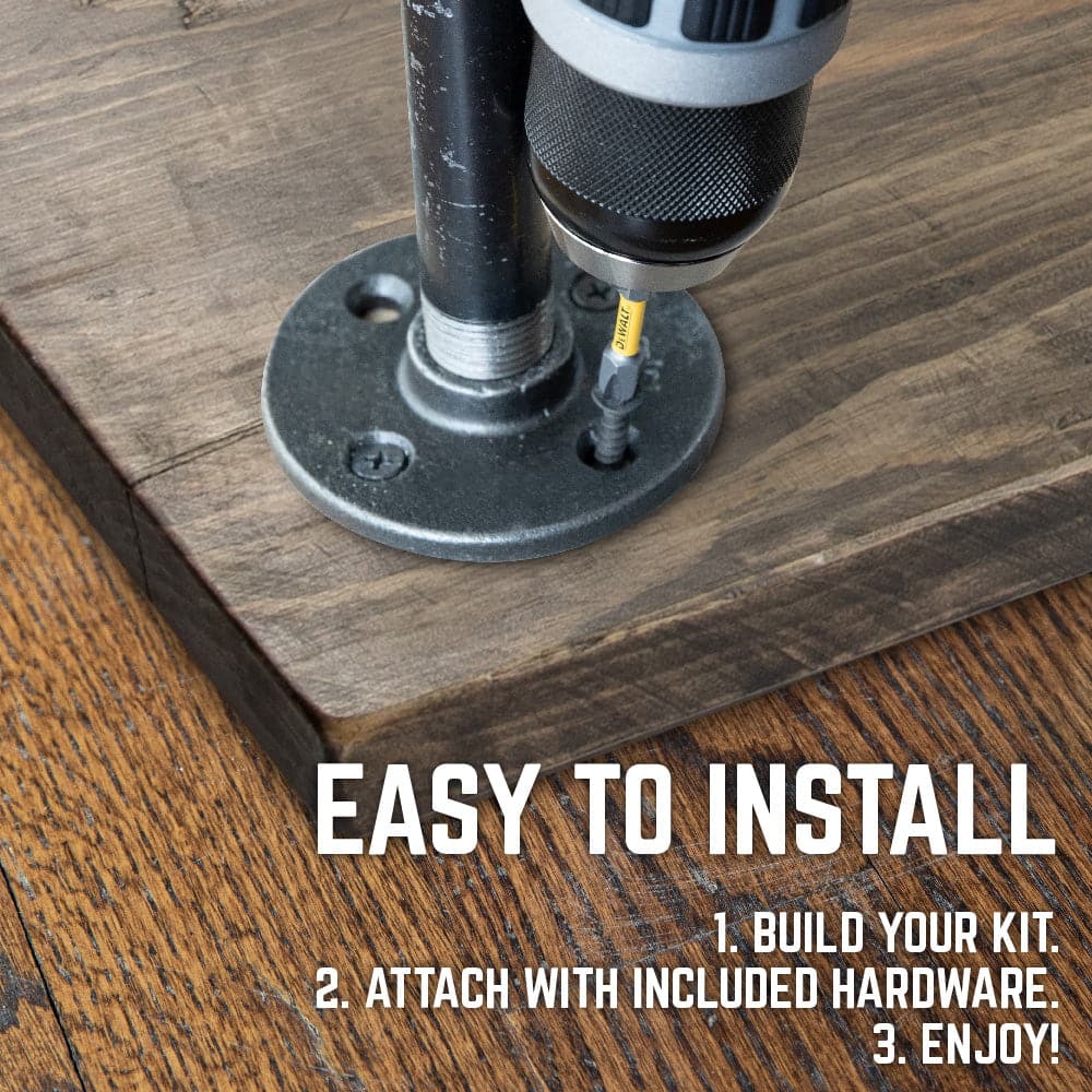 RESTORE Boulder Black Solid Wood End Tabletop