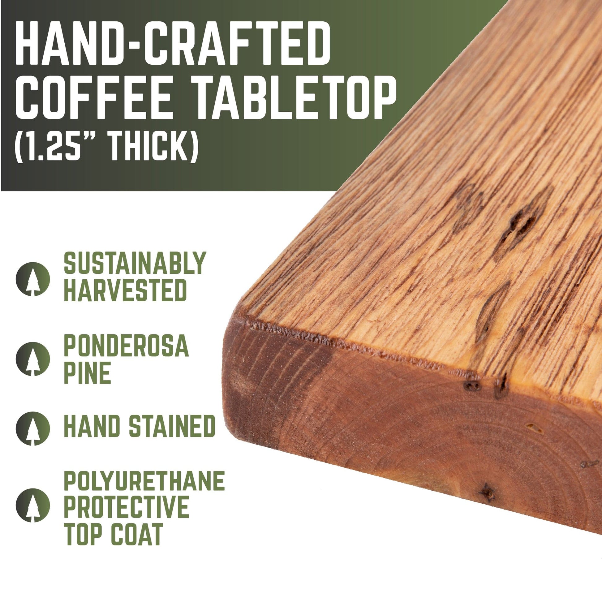 RESTORE Sunset Cedar Solid Wood Coffee Tabletop