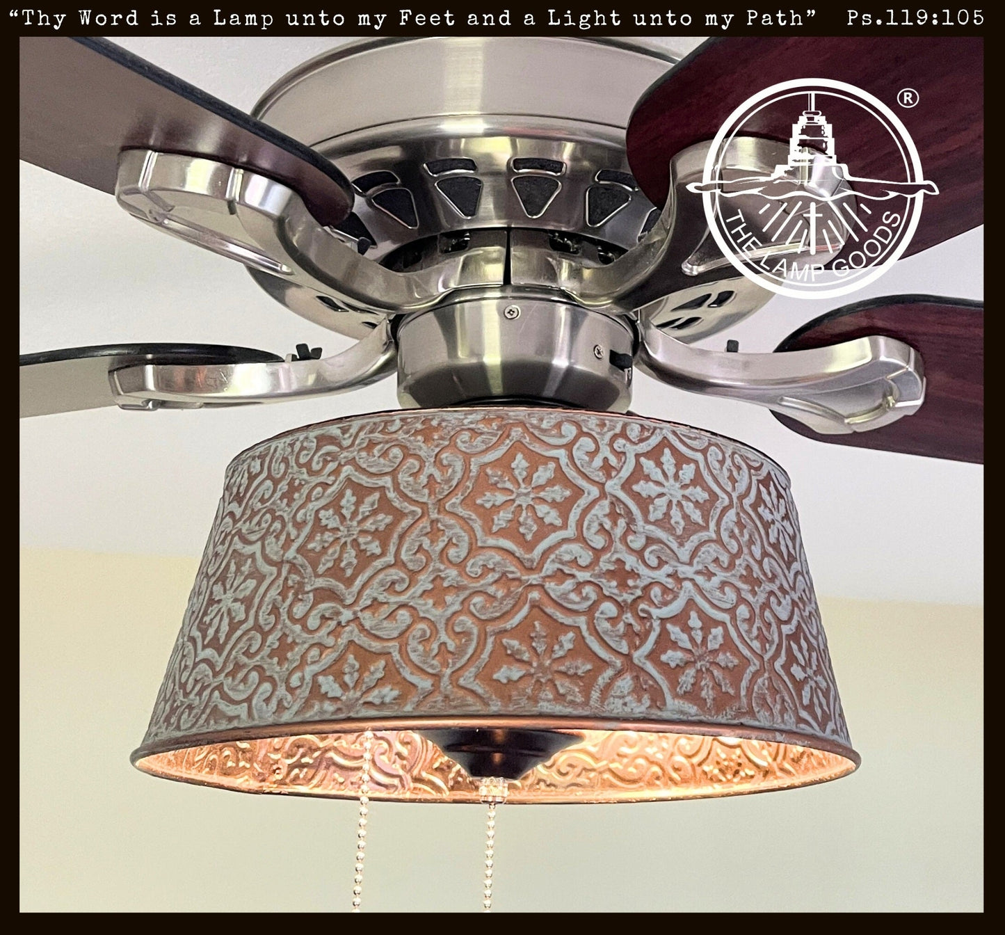 Ornate Copper Ceiling Fan Light Kit Makeover Replacement