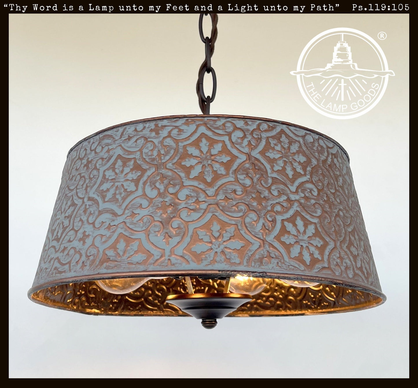 Ornate Copper Farmhouse Chandelier Lighting