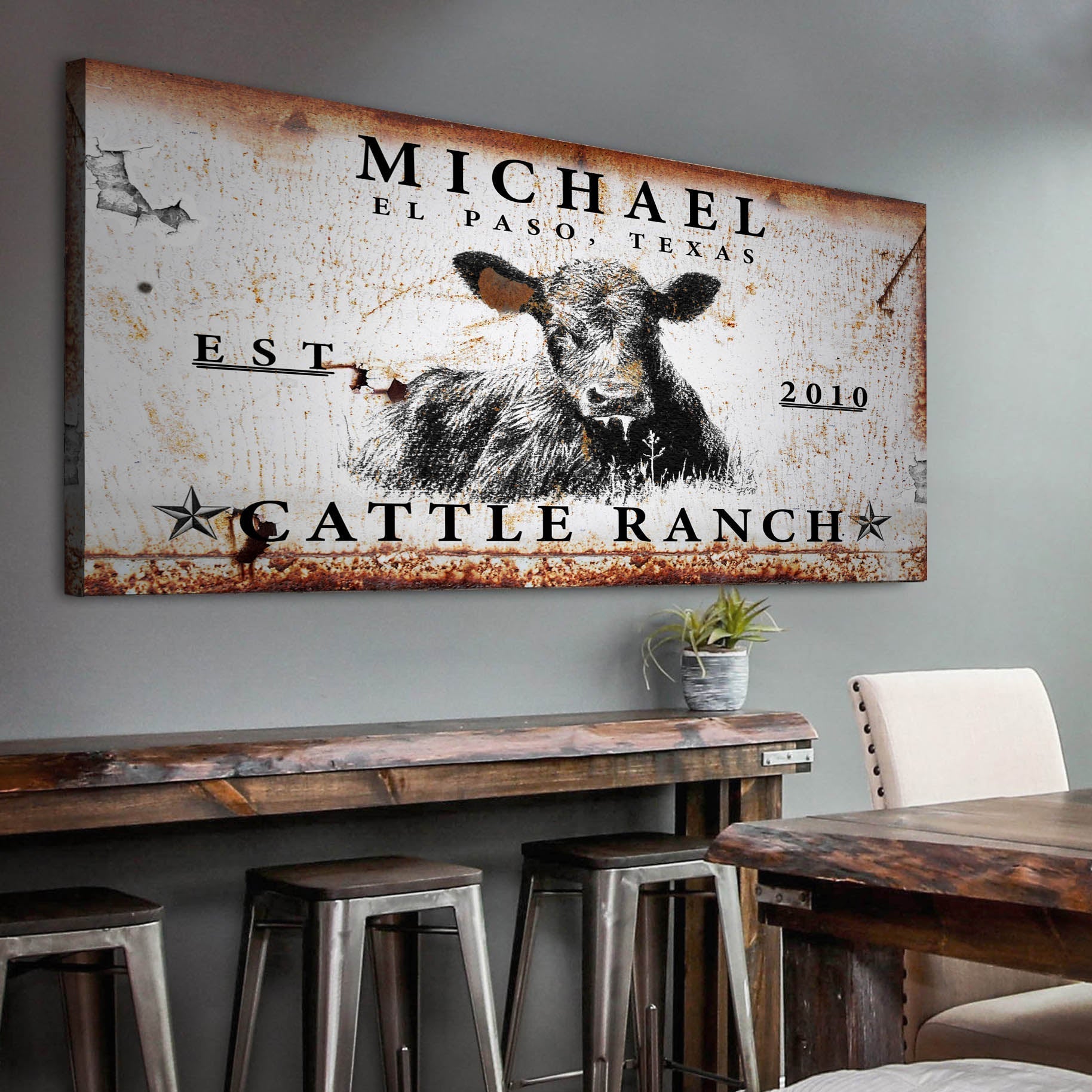 Cattle Ranch Sign – Metal Sign Barn