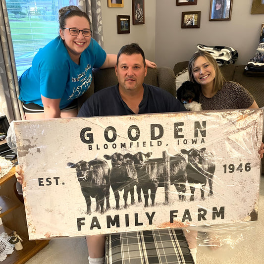 Cattle Ranch Rustic Sign