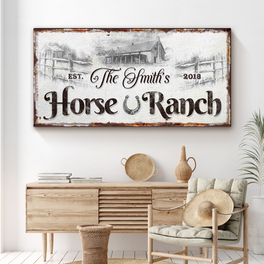 Horse Ranch Sign