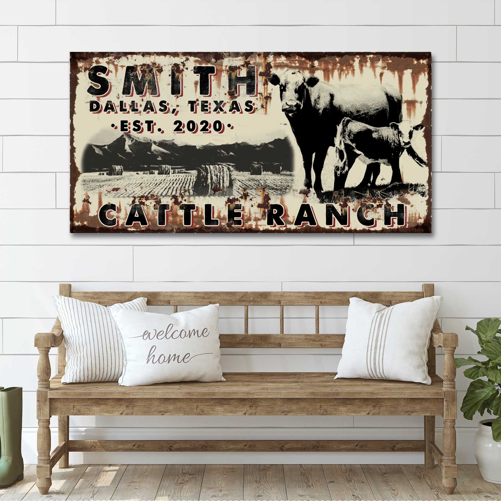 Cattle Ranch Vintage Sign