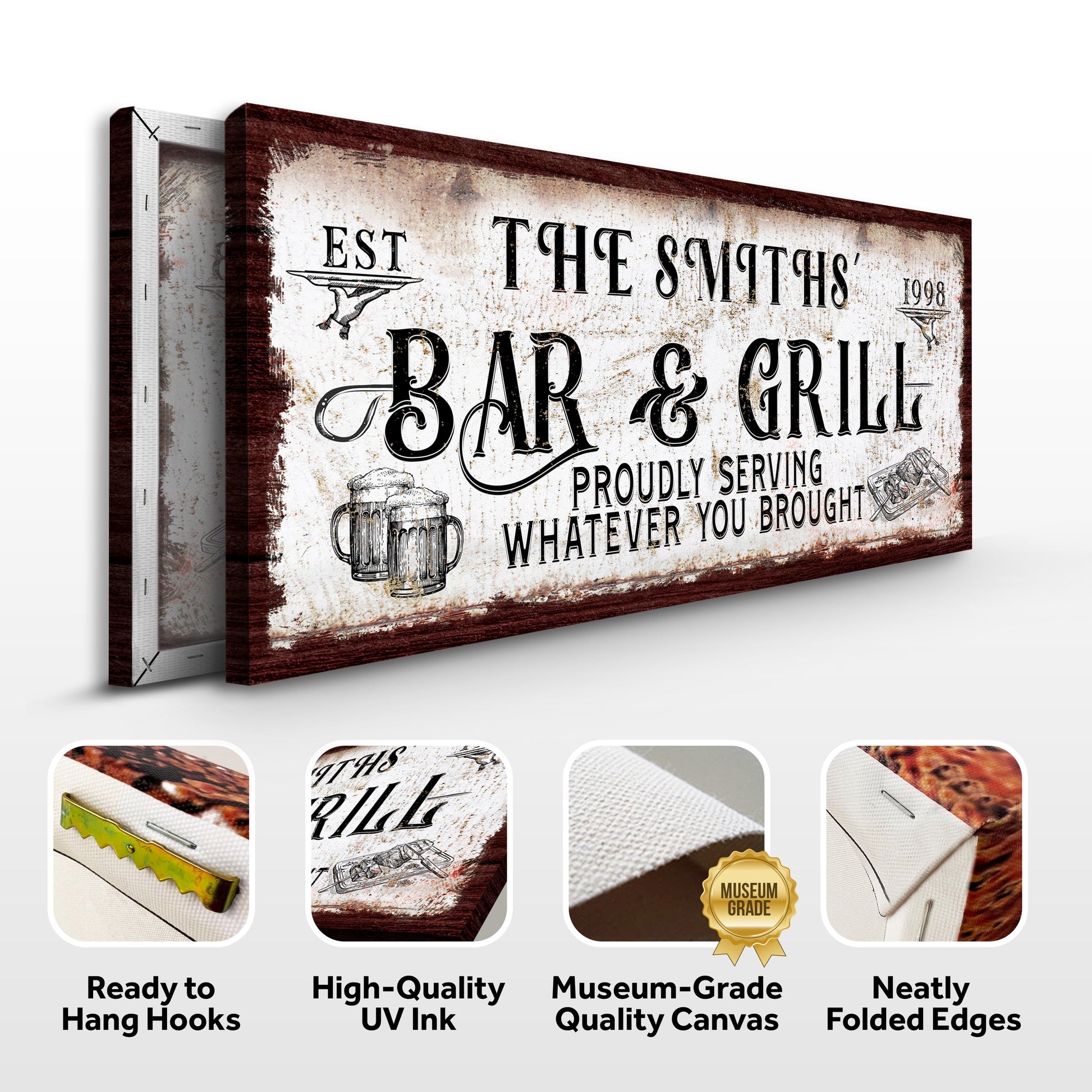 Personalized Bar and Grill Sign