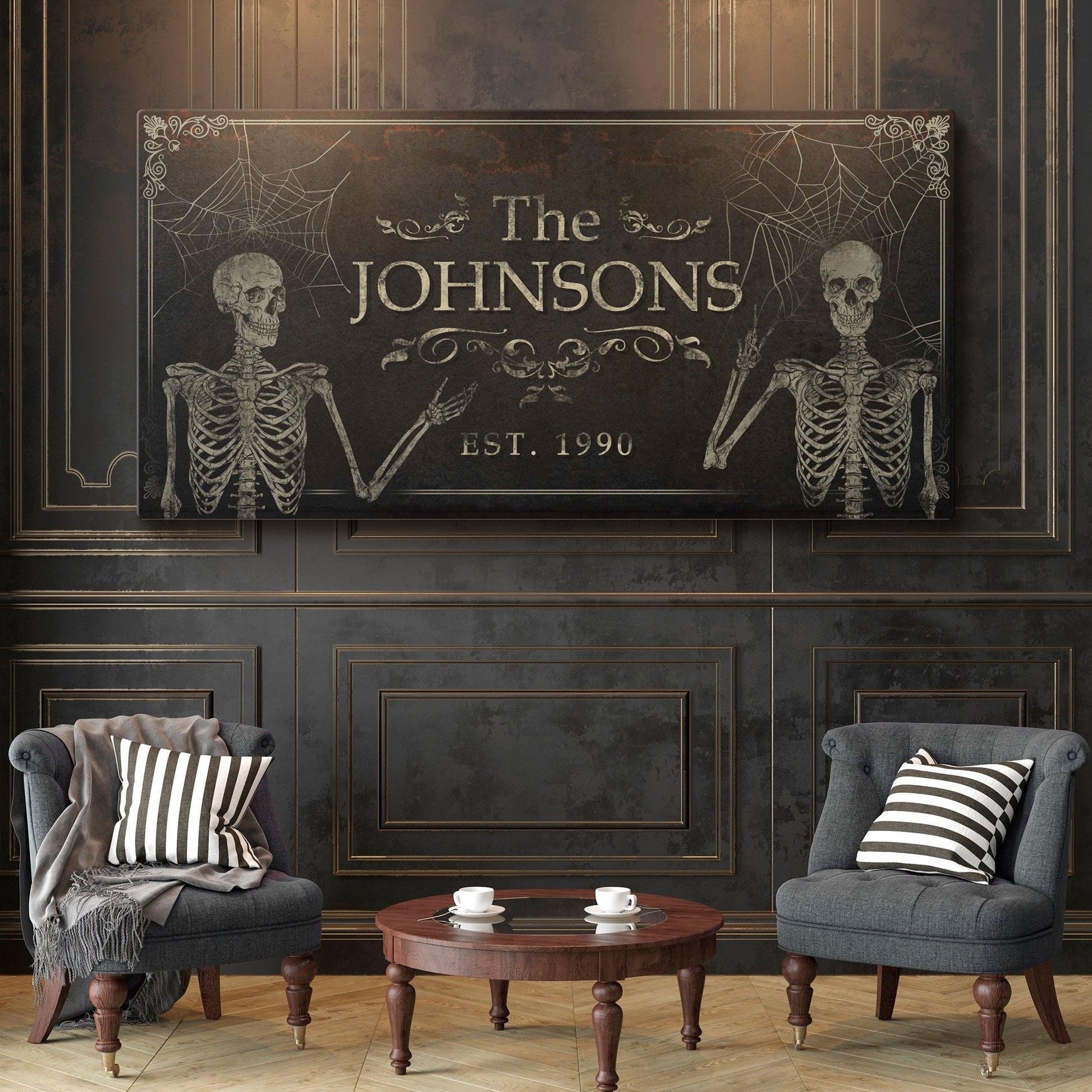 Gothic Family Sign - Personalized Gothic Decor - The Perfect Gothic Interior Design Gift